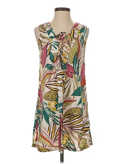 Pre-owned J Valdi Casual Dress In White