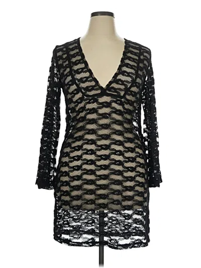 Pre-owned J Valdi Cocktail Dress In Black