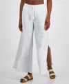 J Valdi Women's Cancun Wide-leg Swim Cover-up Pants In White