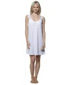J Valdi Women's Sleeveless Ring Tank Coverup Dress In White