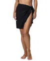 J Valdi Women's Tie-waist Short Cover-up Pareo In Black