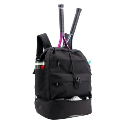 J World Ace Racket Sports Backpack In Black
