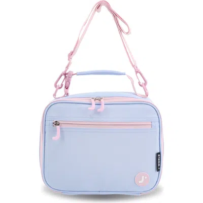 J World Boys And Girls Cody Insulated Kids Lunch Bag With Shoulder Strap In Blue