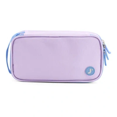 J World Doodle Pencil Case With Handle Strap In Purple