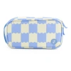 J World Doodle Pencil Case With Handle Strap In Wiggle Blue