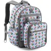 J World Duet Kid's 16" Backpack With Detachable Lunch Box For School