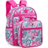 J World Duet Kid's 16" Backpack With Detachable Lunch Box For School In Blue