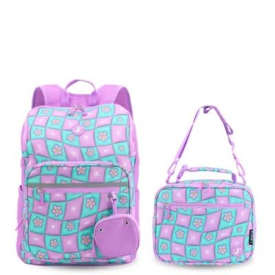 J World Junior Backpack With Lunch Box For School