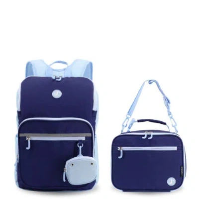 J World Junior Backpack With Lunch Box For School In Blue