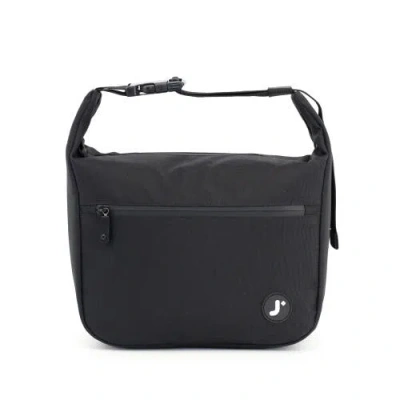 J World Lane Insulated Lunch Bag With Adjustable Clip-strap In Black