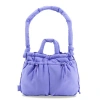 J World Puffy Convertible Tote With Adjustable Handles In Purple