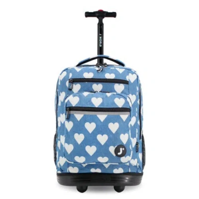 J World Sun Dance Laptop 20" Rolling Backpack In Multi