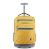 J World Sun Dance Laptop 20" Rolling Backpack In Orange