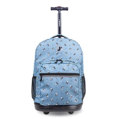 J World Sunrise 18" Kids Rolling Backpack In Black