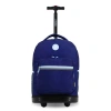 J World Sunrise 18" Kids Rolling Backpack In Blue