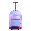 J World Sunrise 18" Kids Rolling Backpack In Multi
