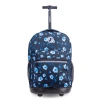 J World Sunrise 18" Kids Rolling Backpack In Purple