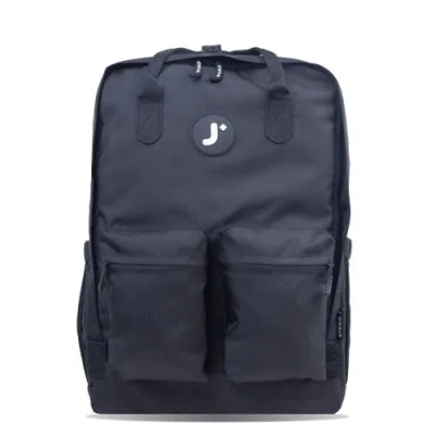 J World Timo Unisex Multi-functional Laptop Backpack For School And Travel In Black