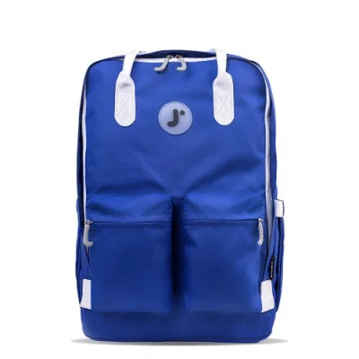 J World Timo Unisex Multi-functional Laptop Backpack For School And Travel In Blue