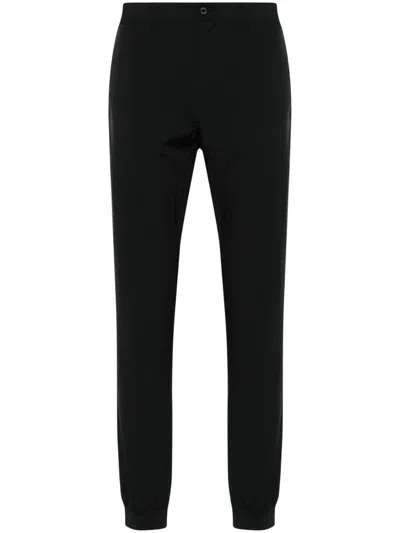J. Lindeberg Cuff Mid-rise Track Trousers In Black
