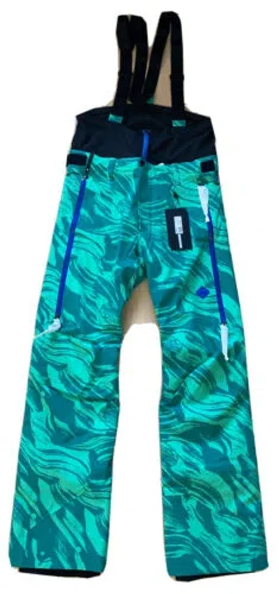 Pre-owned J. Lindeberg J Lindeberg Men's Omnia Print Ski Pants Smpa08884 M505 Green Valley Medium