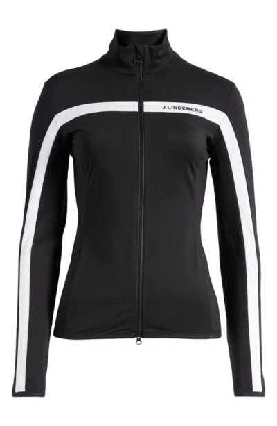 J. Lindeberg Jarvis Mid Layer Performance Jacket In Black