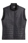 J. LINDEBERG MARTINO QUILTED HYBRID WATER REPELLENT INSULATED VEST