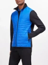 J. Lindeberg Martino Quilted Jersey And Shell Coat In Nautical Blue