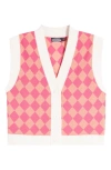 J. LINDEBERG PETRA ARGYLE SWEATER VEST