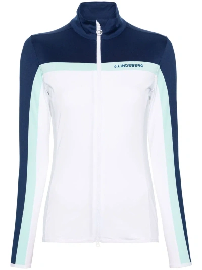 J. Lindeberg Janice Zip-up Lightweight Jacket In White