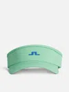 J. Lindeberg Yada Golf Visor In Jade Cream In Beige