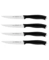 J.a. Henckels Silvercap 4-piece Steak Knife Set In Black