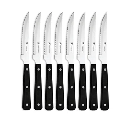 J.a. Henckels International Zwilling J.a. Henckels 8 Piece Serrated Steak Knife Set In Black/silver