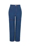 Jaaf Cropped Jeans In Deep Blue In Blue