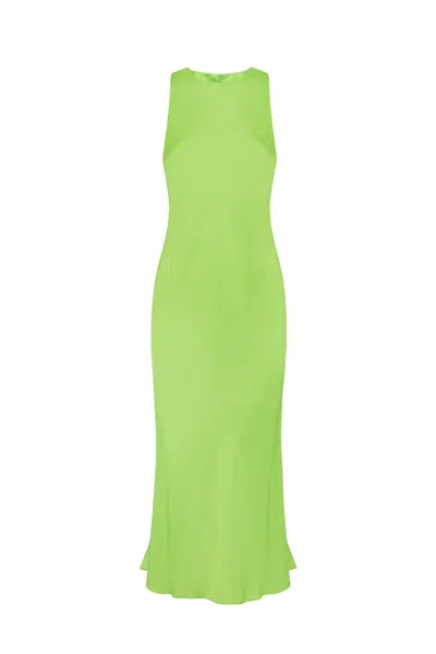 Jaaf Women's Sleeveless Embellished Dress In Lime Green