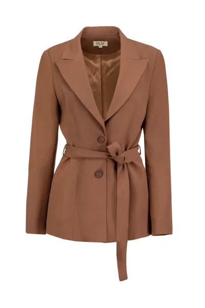 Jaaf Women's Tailored Blazer In Chocolate Brown