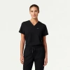 Jaanuu 1-pocket Classic V-neck Scrub Top In Black