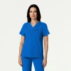 Jaanuu 1-pocket Classic V-neck Scrub Top In Blue