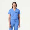 Jaanuu 1-pocket Slim V-neck Scrub Top In Blue