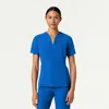 Jaanuu 2-pocket Tailored V-neck Scrub Top In Blue