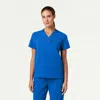 Jaanuu 3-pocket Classic Notched V-neck Scrub Top In Blue