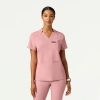 Jaanuu 3-pocket Slim Notched V-neck Scrub Top In Purple