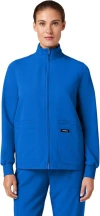 Jaanuu 6-pocket Classic Scrub Jacket In Blue