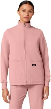 Jaanuu 6-pocket Classic Scrub Jacket In Pink