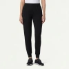 Jaanuu 6-pocket Slim Knit Scrub Jogger In Black