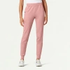Jaanuu 6-pocket Slim Knit Scrub Jogger In Purple