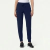 Jaanuu 6-pocket Slim Mid-rise Scrub Jogger In Blue
