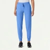 Jaanuu 6-pocket Slim Mid-rise Scrub Jogger In Blue