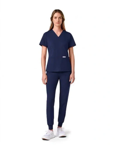 Jaanuu 6-pocket Scrub Set In Blue