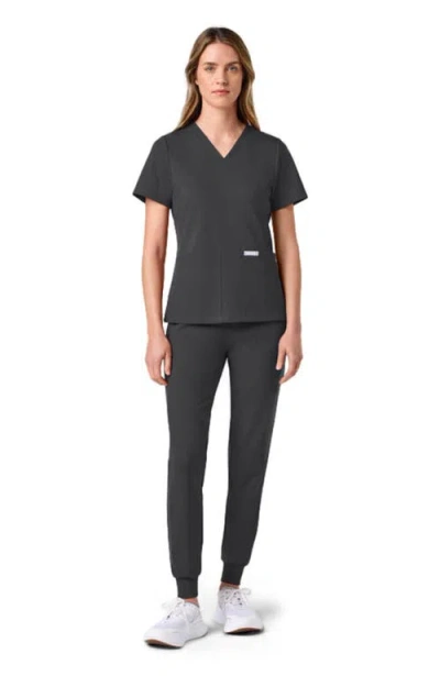 Jaanuu 6-pocket Scrub Set In Pewter
